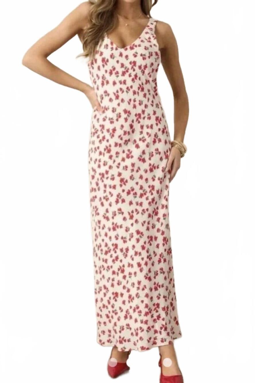 NEW Z SUPPLY hana la rosa ditsy maxi dress in sea salt